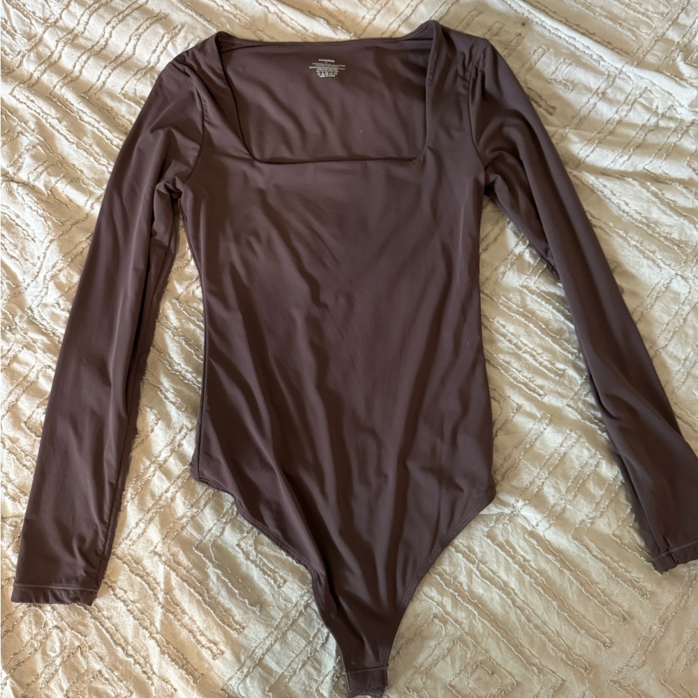 Amazon Women's Long Sleeve Bodysuit - Brown